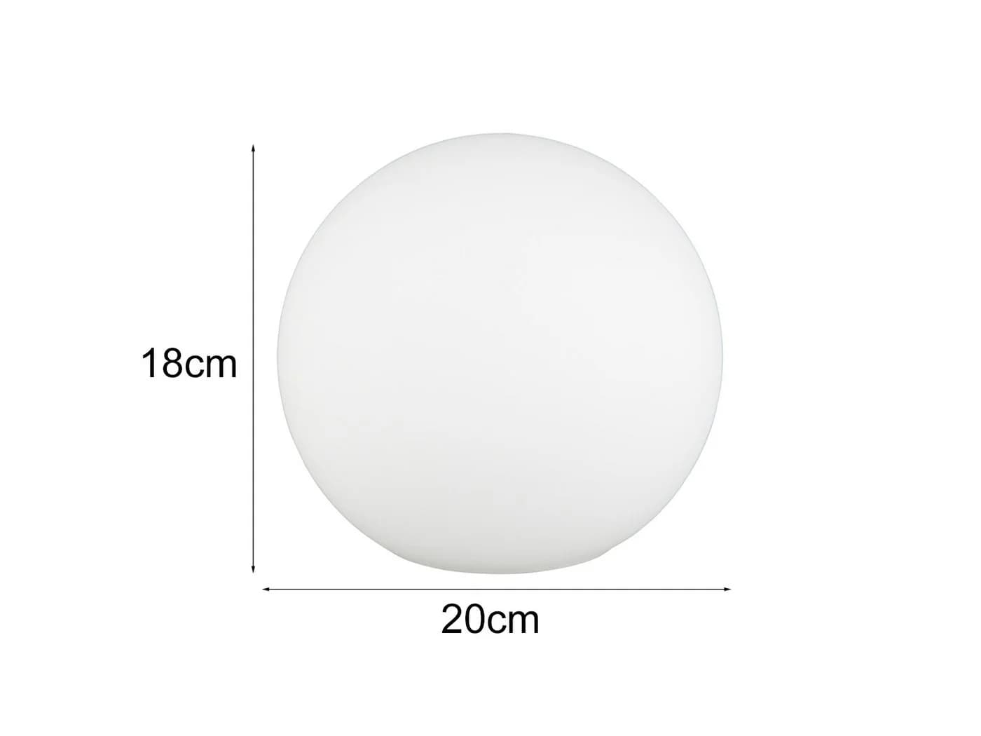 Reality Leuchten LED Nachttischlampe mit Dimmfunktion und Opal Glaskugel - Bild 4