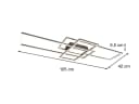 meineWunschleuchte LED Deckenleuchte CANTA Dimmbar Warmweiß Silber Bild 3