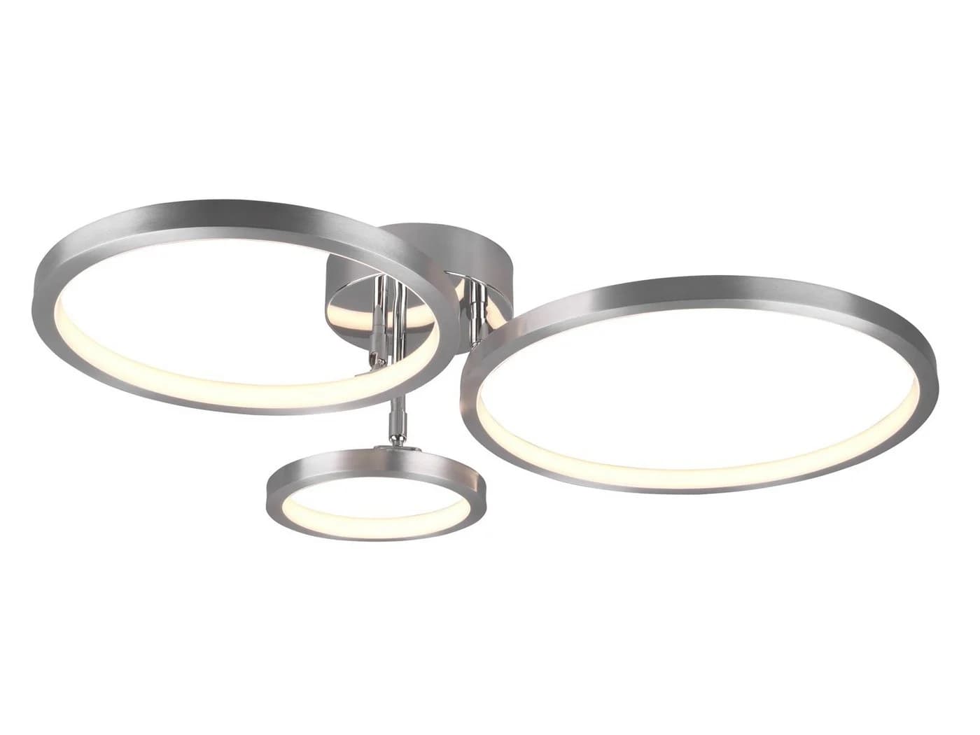 meineWunschleuchte LED Deckenleuchte CORNA 71cm Silber Dimmbar - Bild 2