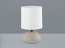 Reality Leuchten Nachttischlampe mit Dimmfunktion Beige/Weiß Bild 3
