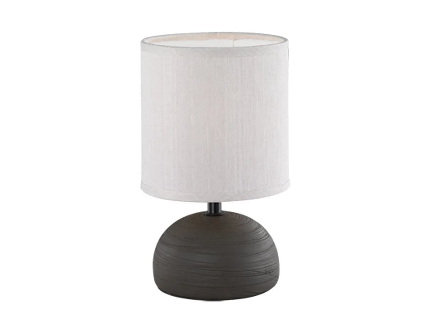 Reality Leuchten Nachttischlampe mit Dimmfunktion, LED, Stoffschirm Beige - Bild 2