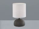 Reality Leuchten Nachttischlampe mit Dimmfunktion, LED, Stoffschirm Beige Bild 3