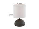Reality Leuchten Nachttischlampe mit Dimmfunktion, LED, Stoffschirm Beige Bild 4