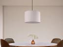 Trio Leuchten LED Pendelleuchte Beige Braun Holz Stoff Skandinavisch Bild 5
