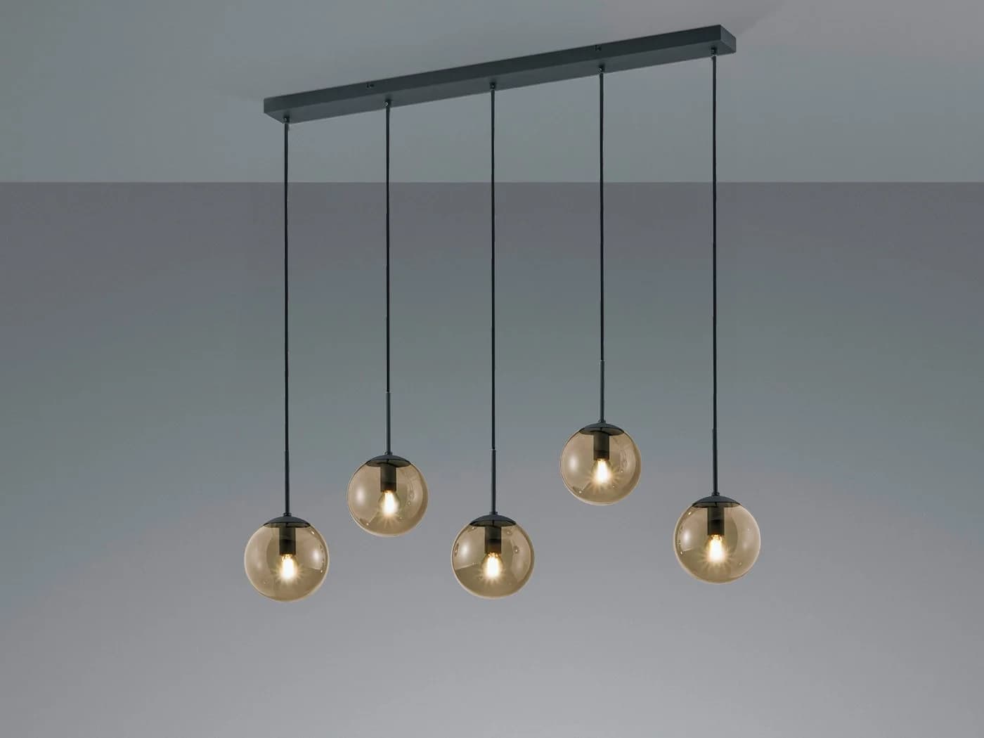 TRIO Leuchten LED Pendelleuchte Rauchglas Dimmbar Warmweiß - Bild 3