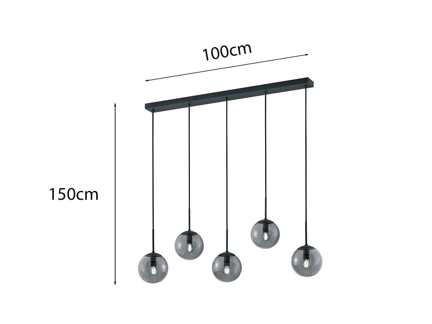 TRIO Leuchten LED Pendelleuchte Rauchglas Dimmbar Warmweiß - Bild 4
