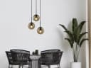 TRIO Leuchten LED Pendelleuchte 3-flammig Rauchglas Warmweiß Bild 5
