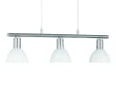 Reality Leuchten LED Pendelleuchte Dimmbar Milchglas Nickel Matt Bild 2