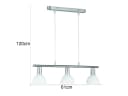 Reality Leuchten LED Pendelleuchte Dimmbar Milchglas Nickel Matt Bild 4