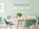 Reality Leuchten LED Pendelleuchte Dimmbar Milchglas Nickel Matt Bild 5