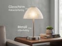 Reality Leuchten LED Nachttischlampe 2er Set Dimmbar Silber Weiß Bild 5