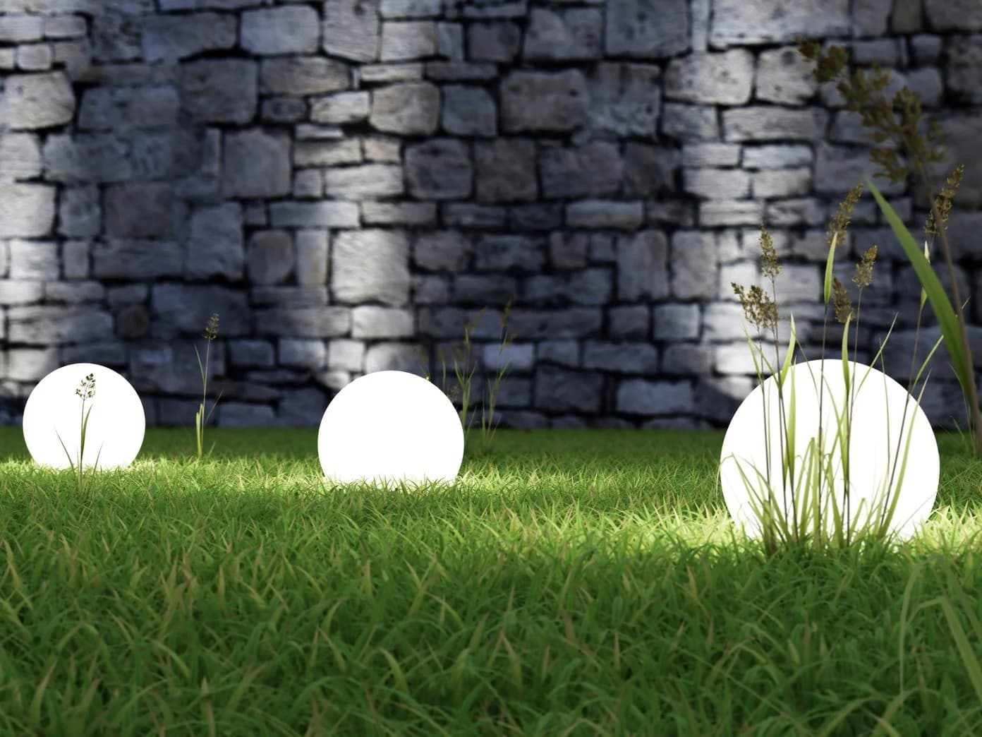Reality Leuchten Kugelleuchte LED Weiß IP44 Gartenbeleuchtung - Bild 4