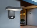 Reality Leuchten LED Solarleuchte Bewegungsmelder 2er-Set Außenbeleuchtung Hauswand IP44 Bild 1