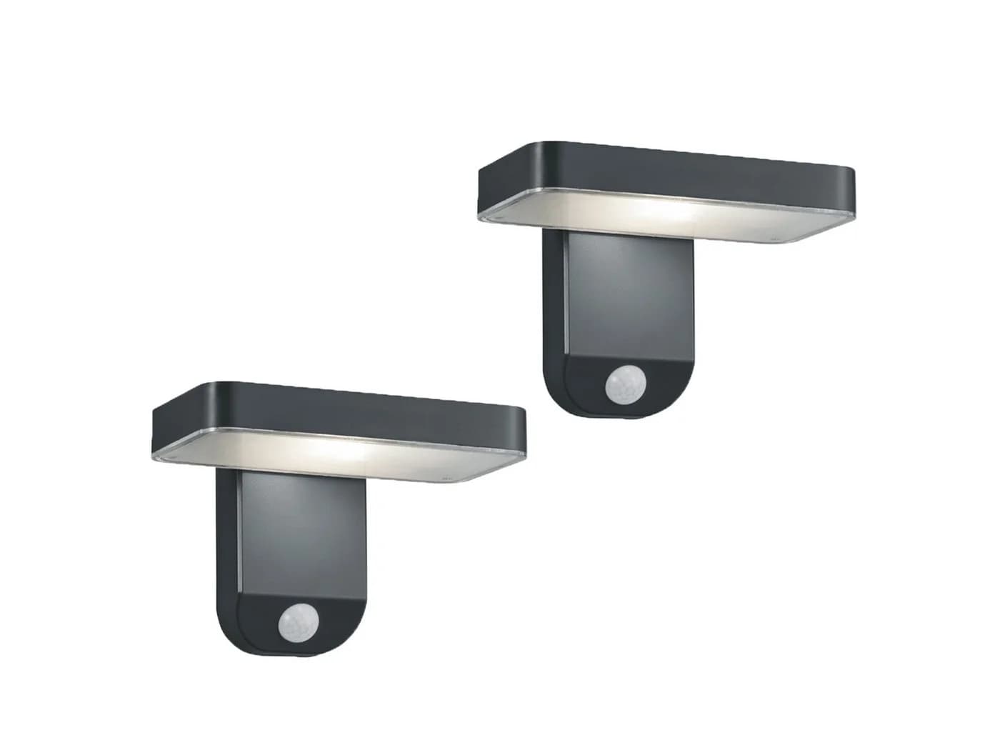 Reality Leuchten LED Solarleuchte Bewegungsmelder 2er-Set Außenbeleuchtung Hauswand IP44 - Bild 2