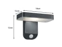Reality Leuchten LED Solarleuchte Bewegungsmelder 2er-Set Außenbeleuchtung Hauswand IP44 Bild 4