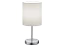 Reality Leuchten LED Nachttischlampe Dimmbar Weiß Chrom Bild 2