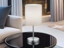 Reality Leuchten LED Nachttischlampe Dimmbar Weiß Chrom Bild 4