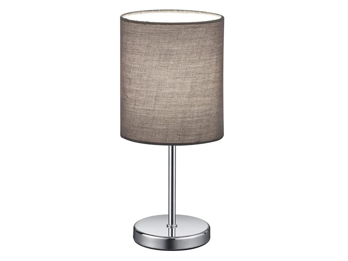 Reality Leuchten LED Nachttischlampe Grau Chrom Dimmbar - Bild 2