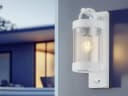 TRIO Leuchten LED Außen-Wandleuchte Weiß Bewegungsmelder Landhausstil Bild 1