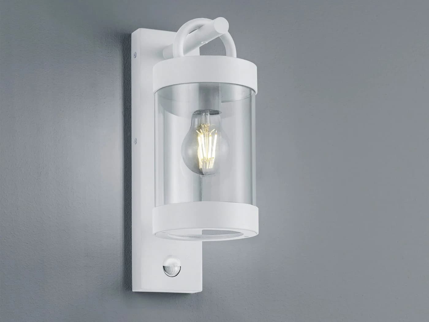 TRIO Leuchten LED Außen-Wandleuchte Weiß Bewegungsmelder Landhausstil - Bild 3