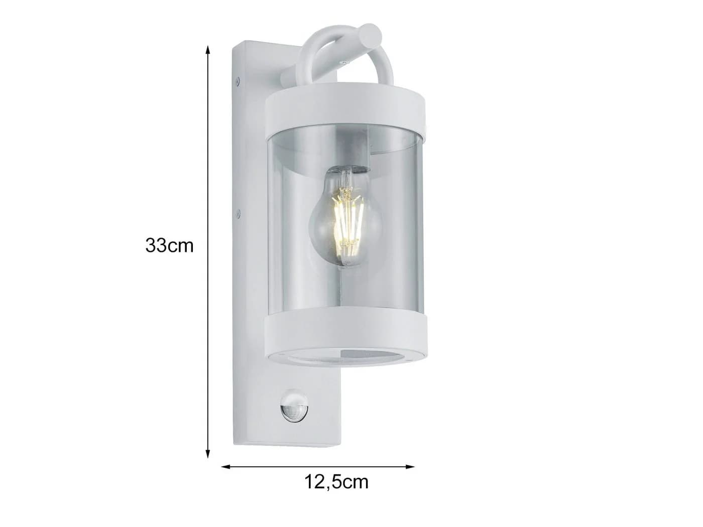 TRIO Leuchten LED Außen-Wandleuchte Weiß Bewegungsmelder Landhausstil - Bild 4