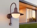 TRIO Leuchten LED Außen-Wandleuchte Landhausstil rostfarben mit Bewegungsmelder Bild 1