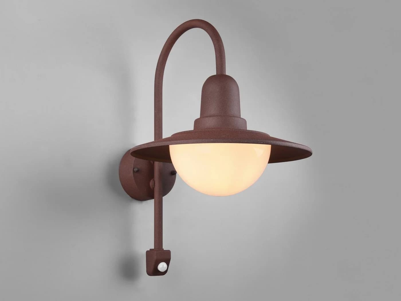 TRIO Leuchten LED Außen-Wandleuchte Landhausstil rostfarben mit Bewegungsmelder - Bild 3