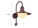 TRIO Leuchten LED Außen-Wandleuchte Landhausstil rostfarben mit Bewegungsmelder Bild 4
