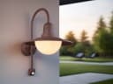 TRIO Leuchten LED Außen-Wandleuchte Landhausstil rostfarben mit Bewegungsmelder Bild 5