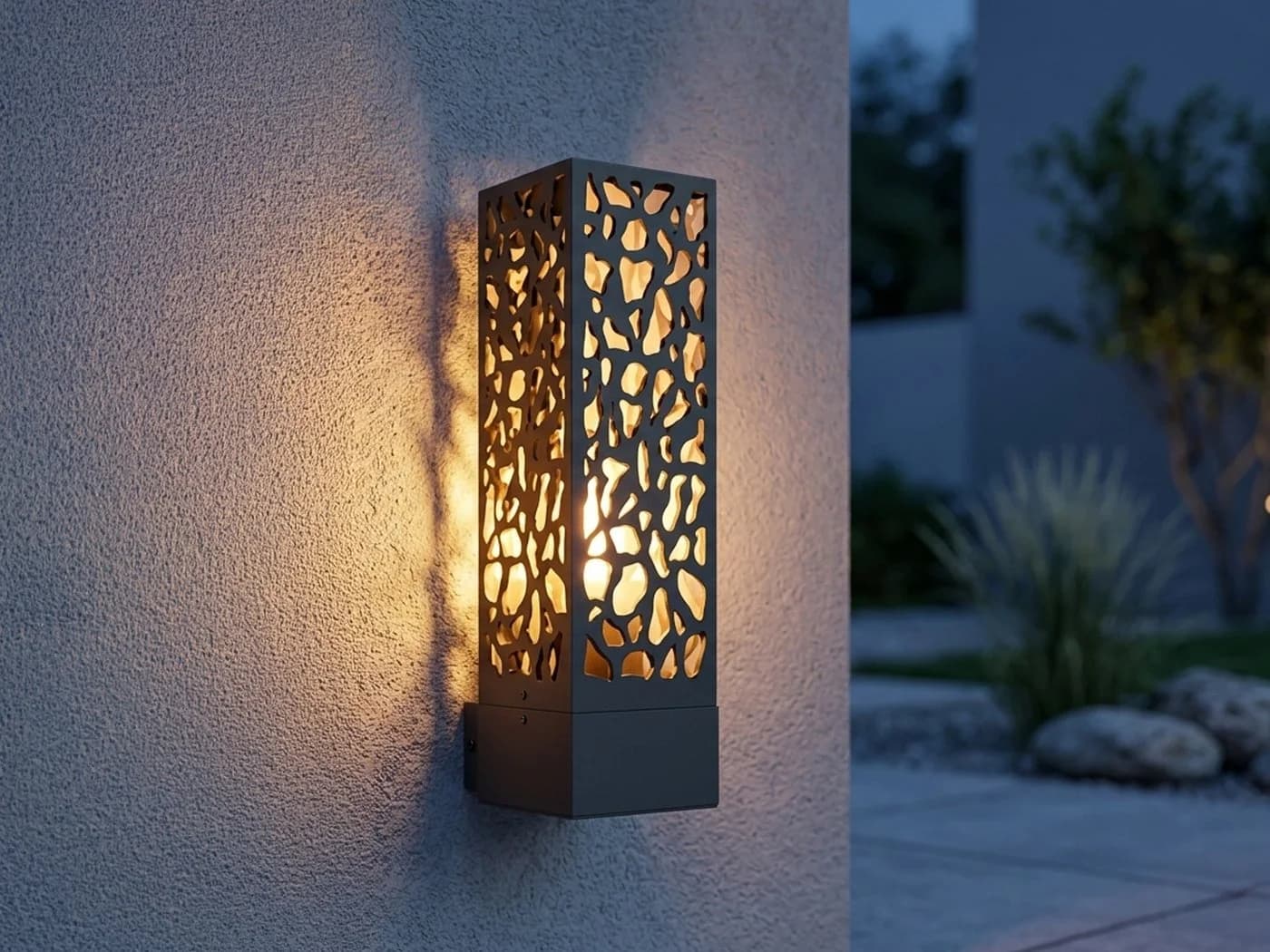 TRIO Leuchten LED Außen-Wandleuchte Edelstahl Grau