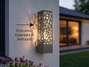 TRIO Leuchten LED Außen-Wandleuchte Edelstahl Grau Bild 3