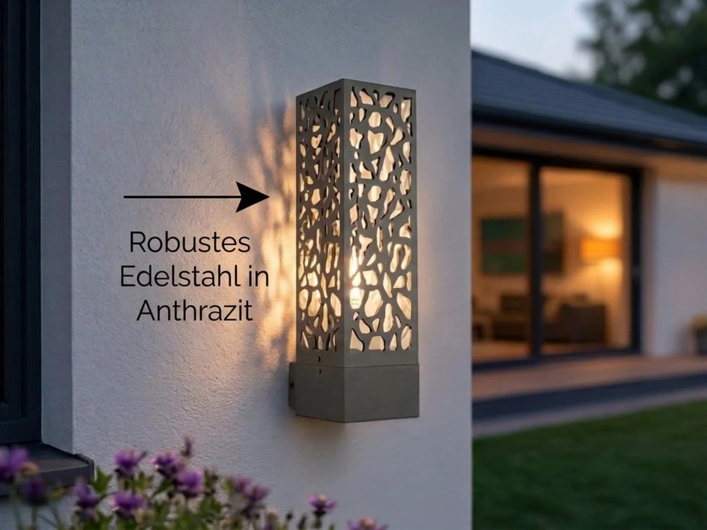 TRIO Leuchten LED Außen-Wandleuchte Edelstahl Grau - Bild 3