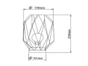 meineWunschleuchte LED Tischleuchte Industrial Draht Rost-Optik Kabellos Bild 4