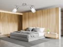 Reality Leuchten LED Deckenstrahler 2-flammig Dimmbar Glas Matt Silber Bild 1