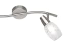 Reality Leuchten LED Deckenstrahler 2-flammig Dimmbar Glas Matt Silber Bild 3