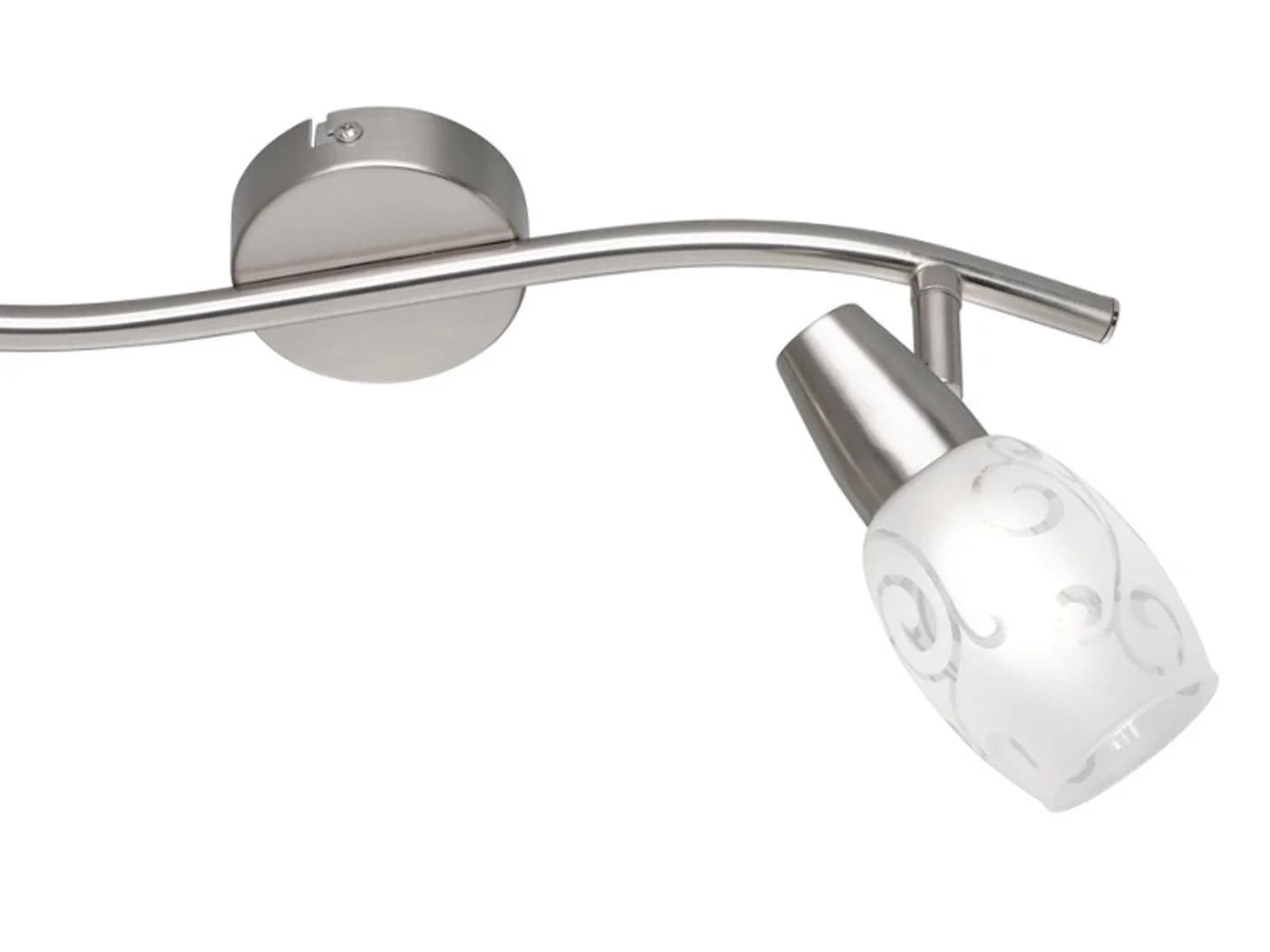 Reality Leuchten LED Deckenstrahler 2-flammig Dimmbar Glas Matt Silber - Bild 3