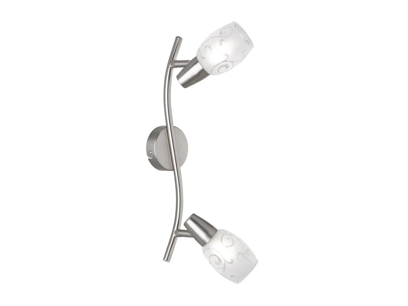 Reality Leuchten LED Deckenstrahler 2-flammig Dimmbar Glas Matt Silber - Bild 4
