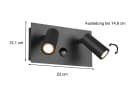 TRIO Leuchten LED Außen-Wandleuchte Bewegungsmelder 2er-Set Bild 4
