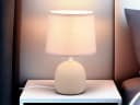 Reality Leuchten LED Nachttischlampe, Warmweiß, Skandinavischer Landhausstil, 26 cm Bild 1
