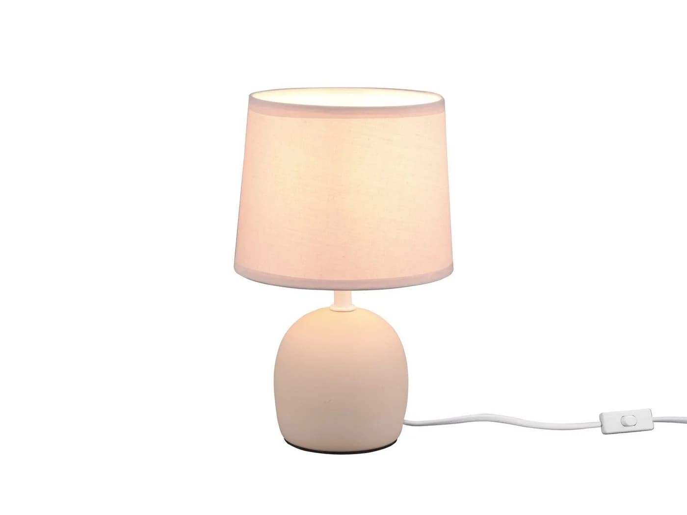 Reality Leuchten LED Nachttischlampe, Warmweiß, Skandinavischer Landhausstil, 26 cm - Bild 2