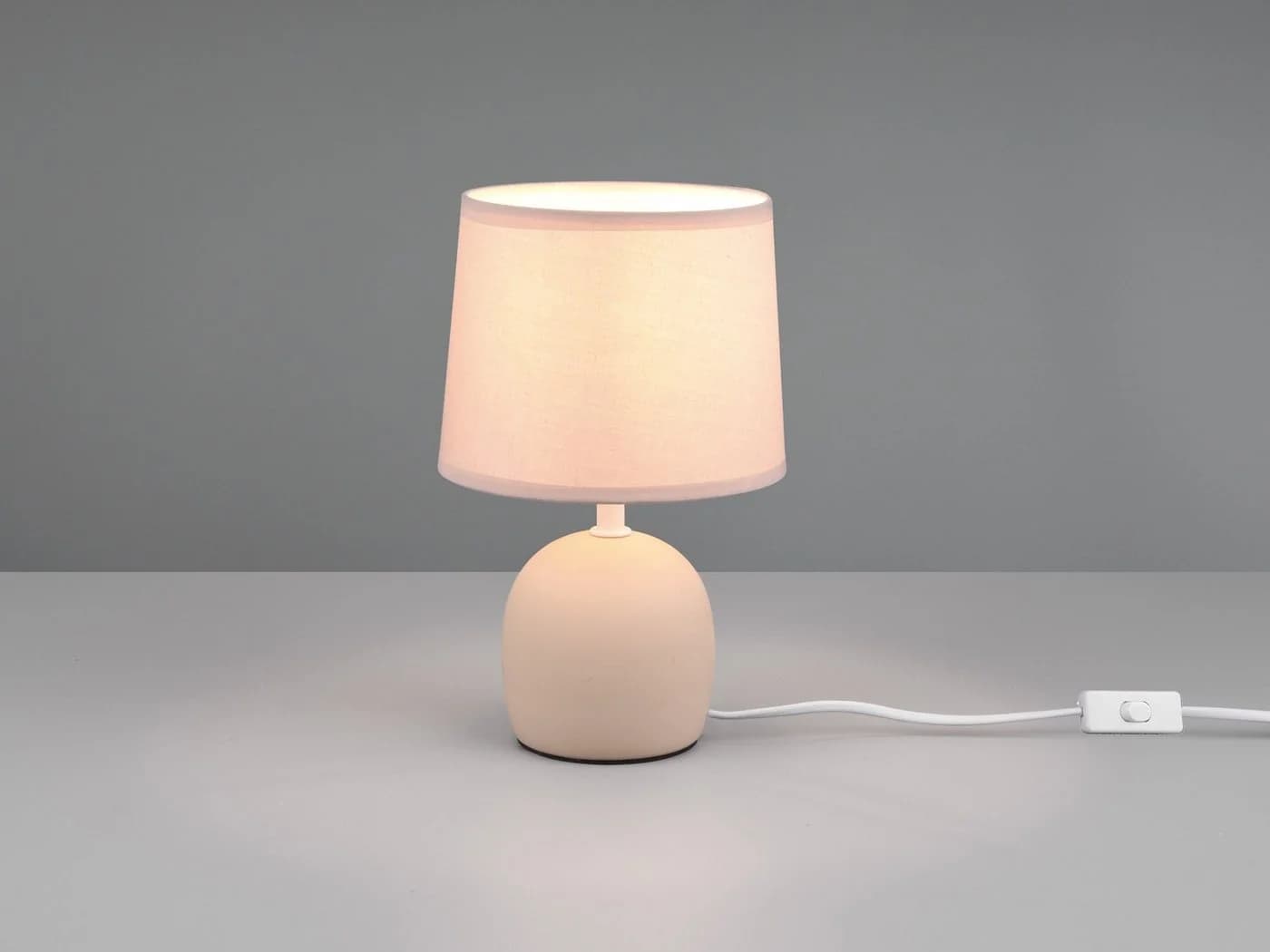 Reality Leuchten LED Nachttischlampe, Warmweiß, Skandinavischer Landhausstil, 26 cm - Bild 4