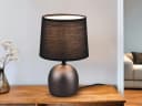Reality Leuchten LED Nachttischlampe Dimmbar Skandinavisch Silber Schwarz Bild 1