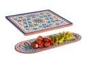 APS Servierplatte 2-tlg. Melamin Set mediterran Design Bild 2