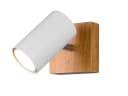 TRIO Leuchten LED Wandleuchte Weiß Dimmbar Holz Metall Bild 2