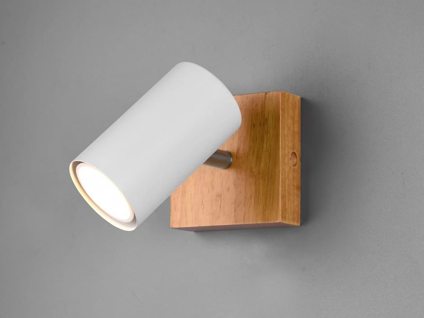 TRIO Leuchten LED Wandleuchte Weiß Dimmbar Holz Metall - Bild 3