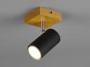TRIO Leuchten LED Wandstrahler Schwarz Holz Dimmbar Bild 4