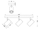 TRIO Leuchten LED Deckenstrahler Schwarz Holz Dimmbar Bild 5