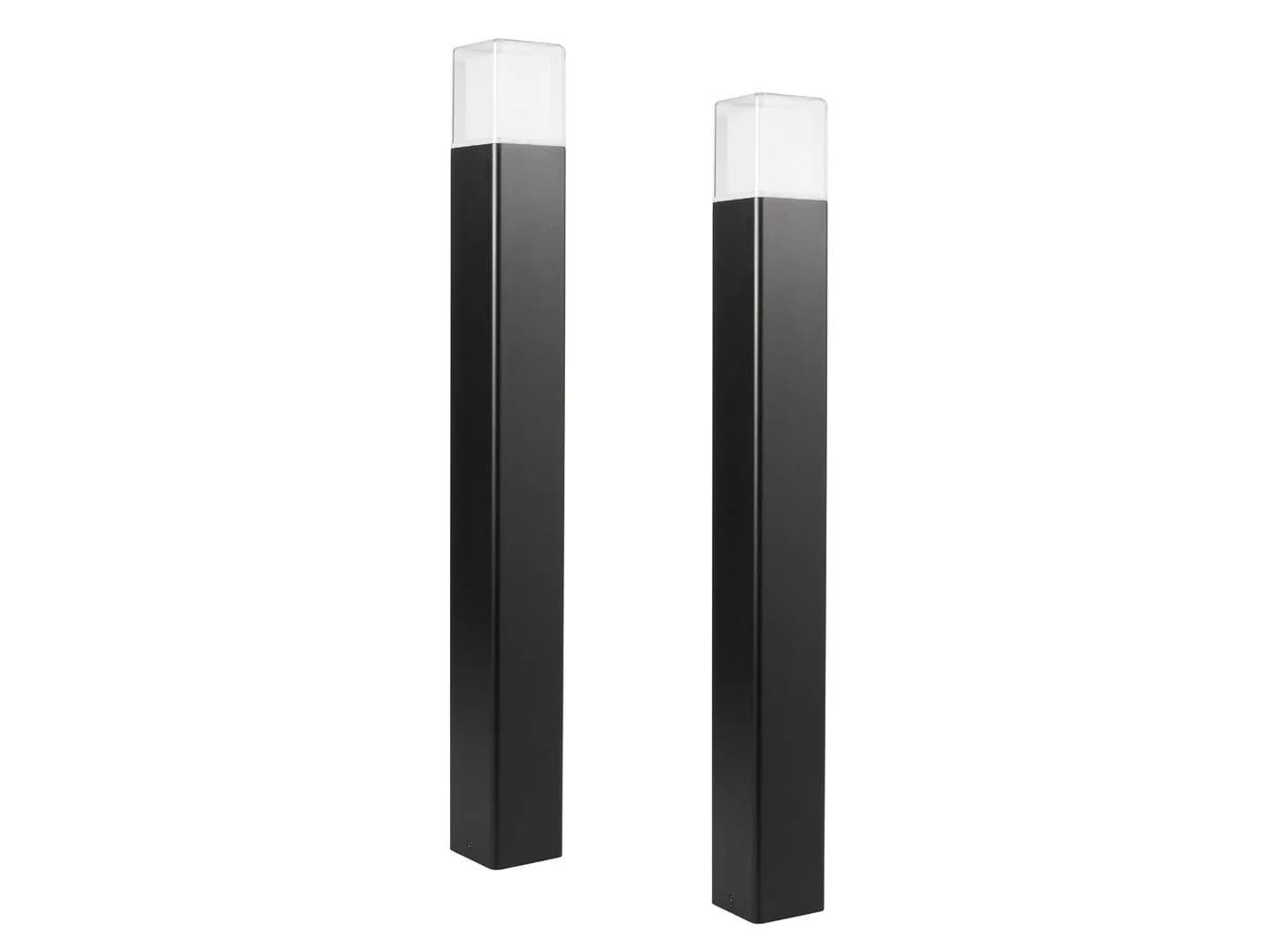Smartwares LED Pollerleuchte 2er Set Schwarz Aluminium - Bild 2