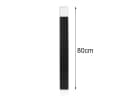 Smartwares LED Pollerleuchte 2er Set Schwarz Aluminium Bild 3