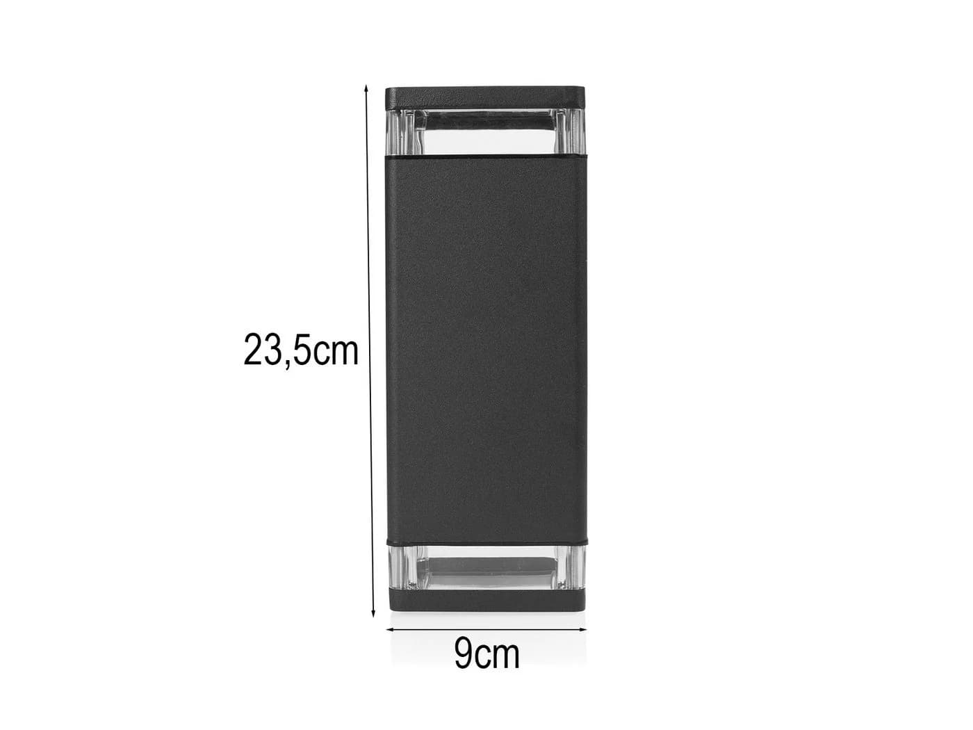 Smartwares LED Außen-Wandleuchte Schwarz Aluminium Up Down - Bild 3